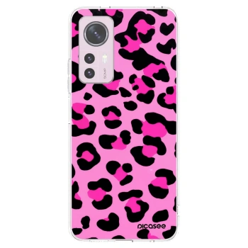 Picasee Xiaomi 12 Hülle - Transparentes Silikon - Pink Tiger