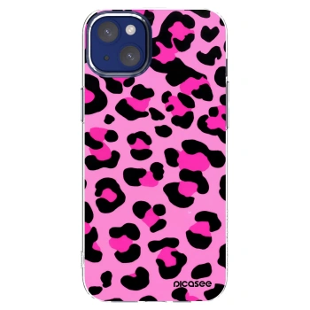 Picasee Apple iPhone 14 Plus Hülle - Transparentes Silikon - Pink Tiger