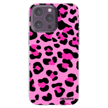 Picasee Apple iPhone 14 Pro Max Hülle - Transparentes Silikon - Pink Tiger