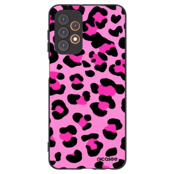 Picasee Samsung Galaxy A23 A235F 4G Hülle - Schwarzes Silikon - Pink Tiger