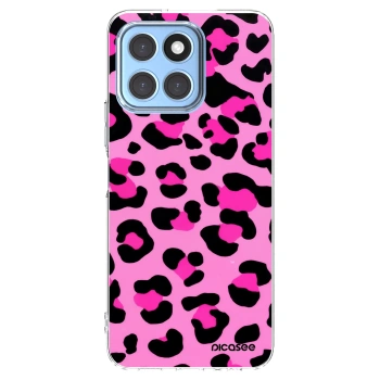 Picasee Honor X8 5G Hülle - Transparentes Silikon - Pink Tiger