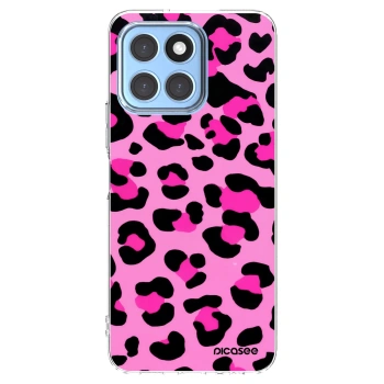 Picasee Honor X6 Hülle - Transparentes Silikon - Pink Tiger
