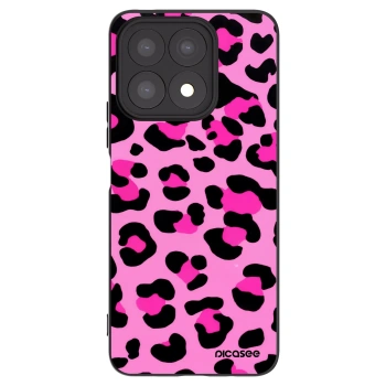 Picasee Honor X8a Hülle - Schwarzes Silikon - Pink Tiger
