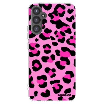 Picasee Samsung Galaxy A34 5G A346B Hülle - Transparentes Silikon - Pink Tiger