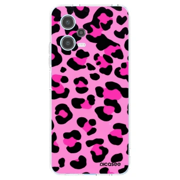 Picasee Xiaomi Redmi Note 12 5G Hülle - Transparentes Silikon - Pink Tiger