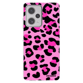 Picasee Xiaomi Redmi Note 12 Pro+ 5G Hülle - Transparentes Silikon - Pink Tiger