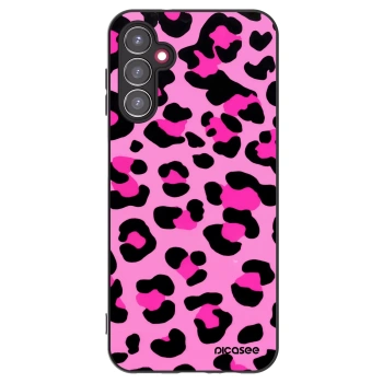 Picasee Samsung Galaxy A14 4G A145R Hülle - Schwarzes Silikon - Pink Tiger