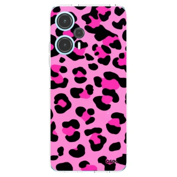 Picasee Xiaomi Poco F5 Hülle - Transparentes Silikon - Pink Tiger