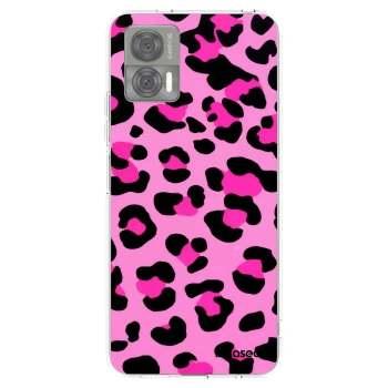 Picasee Motorola Edge 30 Neo Hülle - Transparentes Silikon - Pink Tiger