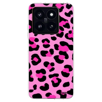 Picasee Xiaomi 14 Pro Hülle - Transparentes Silikon - Pink Tiger