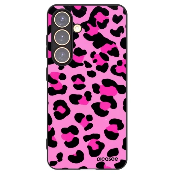 Picasee Samsung Galaxy S24 S921B 5G Hülle - Schwarzes Silikon - Pink Tiger