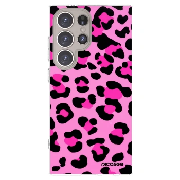 Picasee Samsung Galaxy S24 Ultra S928B 5G Hülle - Transparentes Silikon - Pink Tiger