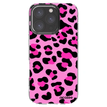 Picasee Apple iPhone 16 Pro Hülle - Transparentes Silikon - Pink Tiger