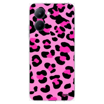 Picasee Realme C33 (2023) Hülle - Transparentes Silikon - Pink Tiger