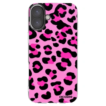 Picasee Apple iPhone 16 Plus Hülle - Transparentes Silikon - Pink Tiger