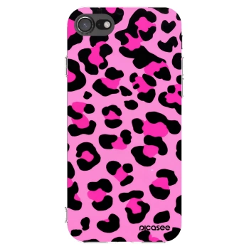 Picasee Apple iPhone 7 Hülle - Transparentes Silikon - Pink Tiger