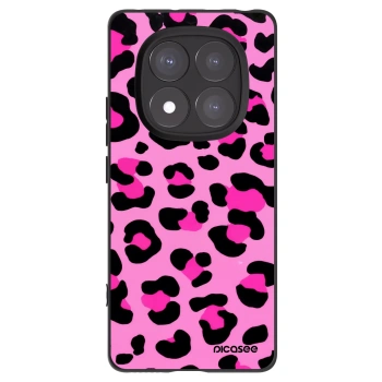 Picasee Xiaomi Redmi Note 14 Pro+ 5G Hülle - Schwarzes Silikon - Pink Tiger