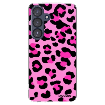 Picasee Samsung Galaxy S25 5G Hülle - Transparentes Silikon - Pink Tiger