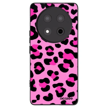 Picasee Honor Magic7 Lite 5G Hülle - Schwarzes Silikon - Pink Tiger