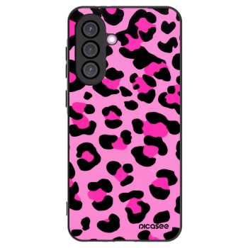 Picasee Samsung Galaxy A56 5G A566B Hülle - Schwarzes Silikon - Pink Tiger