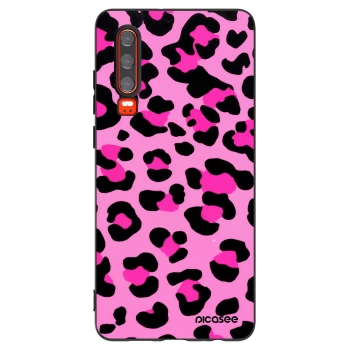 Picasee Huawei P30 Hülle - Schwarzes Silikon - Pink Tiger