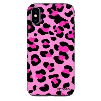 Hülle für Apple iPhone X/XS - Pink Tiger