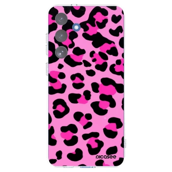 Picasee Samsung Galaxy S25 FE 5G Hülle - Transparentes Silikon - Pink Tiger