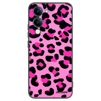 Picasee Vivo Y29s 5G Hülle - Schwarzes Silikon - Pink Tiger