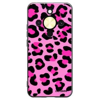 Picasee Honor Magic8 Lite 5G Hülle - Schwarzes Silikon - Pink Tiger