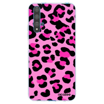 Picasee Huawei Nova 5T Hülle - Transparentes Silikon - Pink Tiger