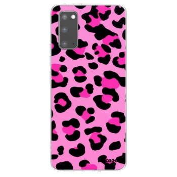 Picasee Samsung Galaxy S20 G980F Hülle - Transparentes Silikon - Pink Tiger