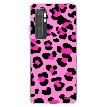 Picasee Xiaomi Mi Note 10 Lite Hülle - Transparentes Silikon - Pink Tiger