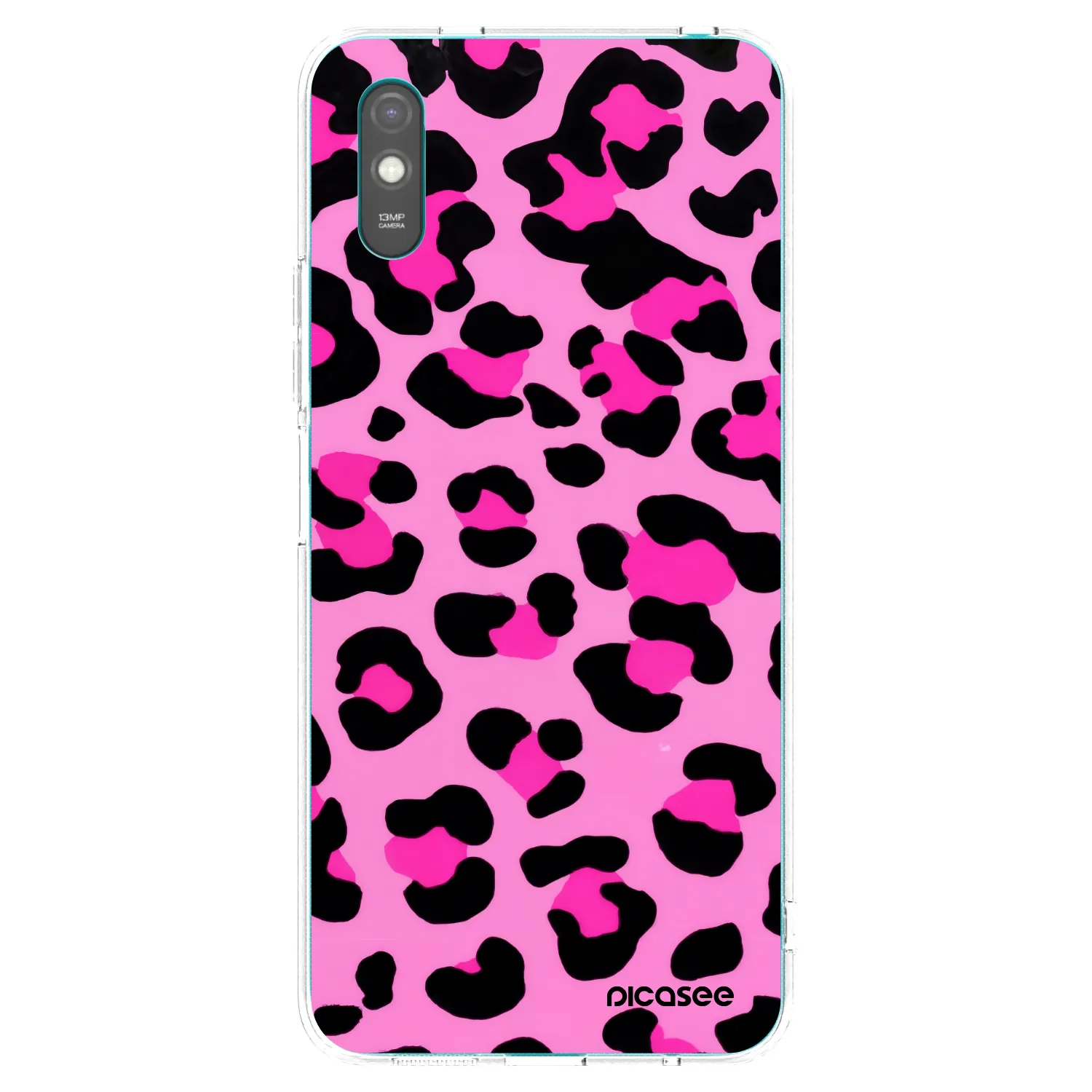 Picasee Xiaomi Redmi 9A Hülle - Transparentes Silikon - Pink Tiger