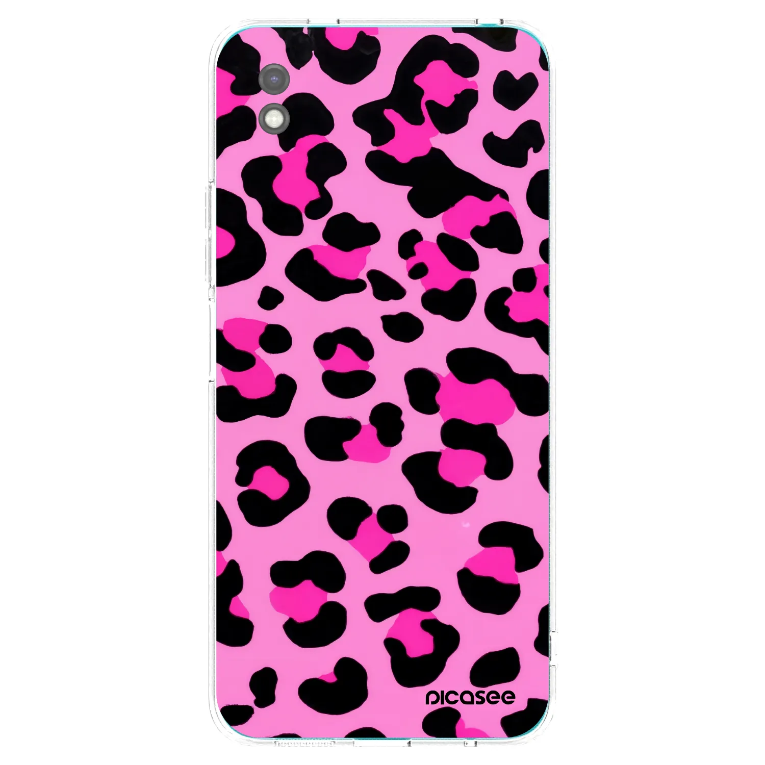 Picasee Xiaomi Redmi 9A Hülle - Schwarzes Silikon - Pink Tiger