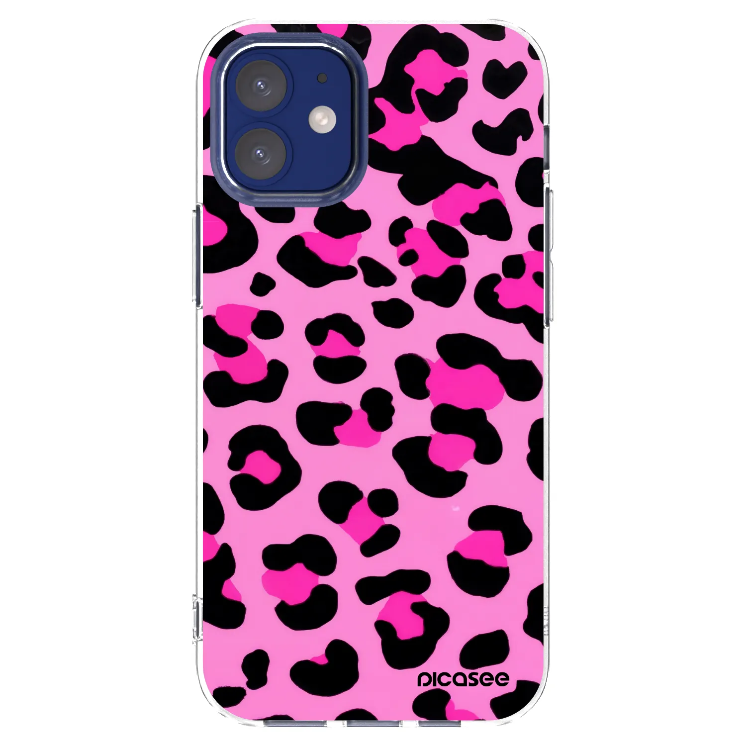 Picasee Apple iPhone 12 mini Hülle - Transparentes Silikon - Pink Tiger