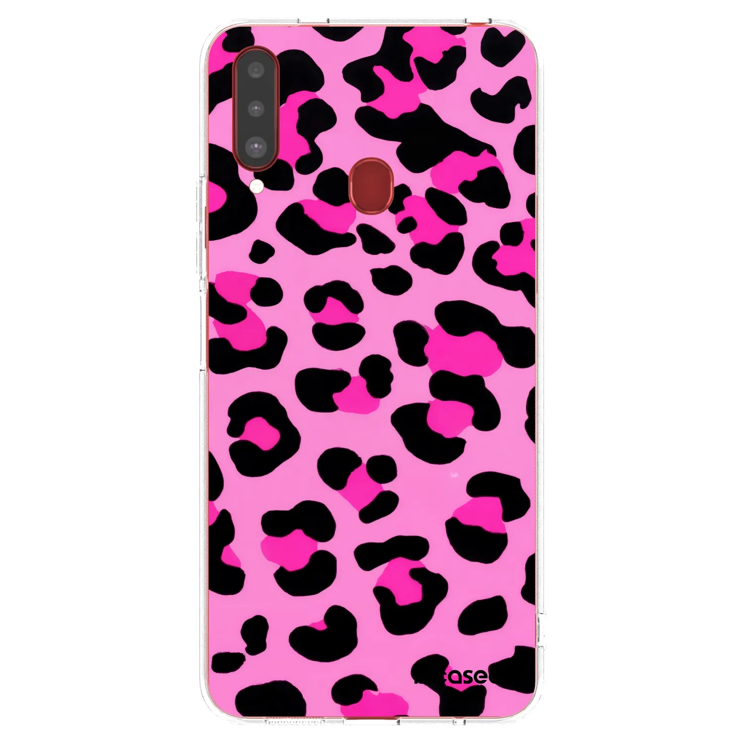 Picasee Samsung Galaxy A20s Hülle - Transparentes Silikon - Pink Tiger