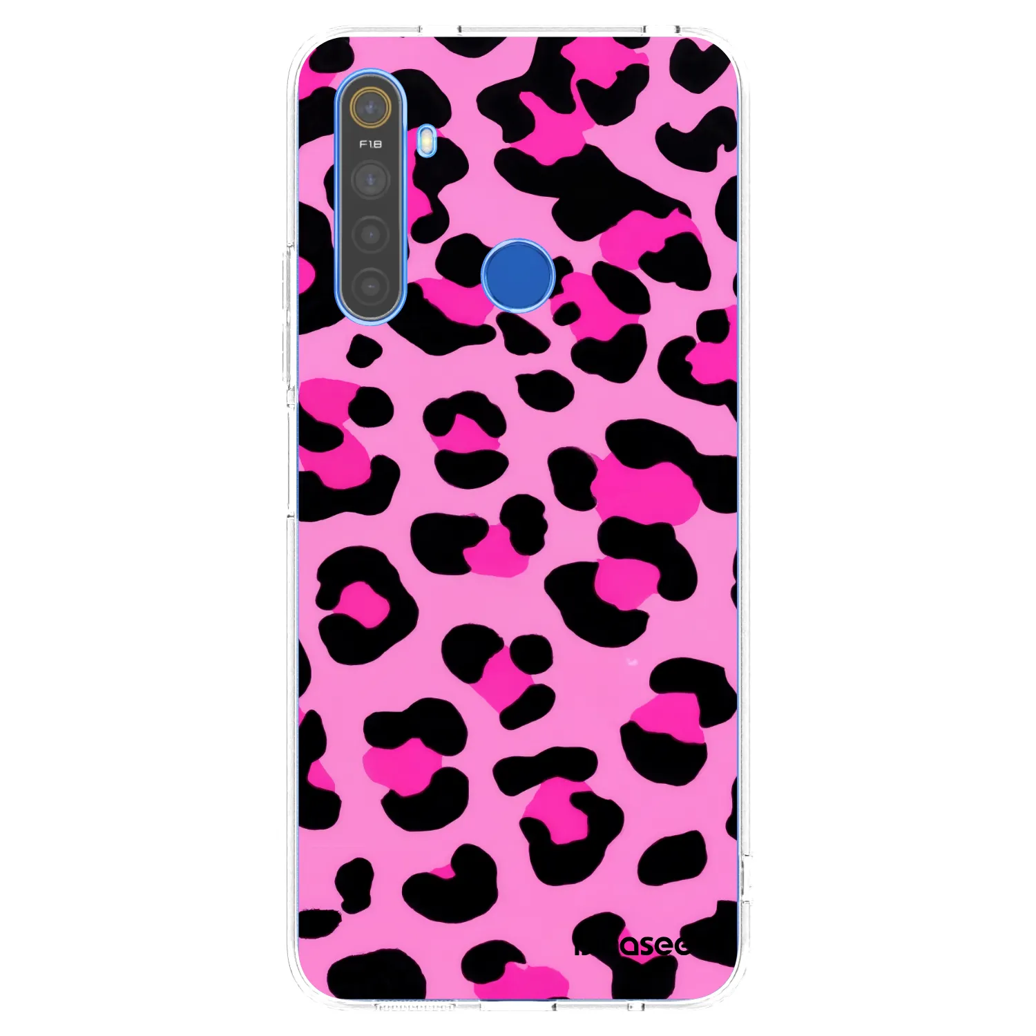 Picasee Realme 5 Hülle - Transparentes Silikon - Pink Tiger