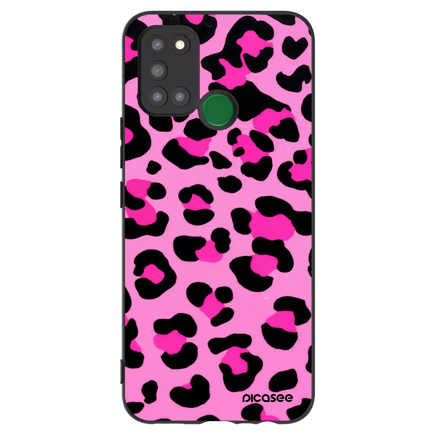 Picasee Realme 7i Hülle - Schwarzes Silikon - Pink Tiger