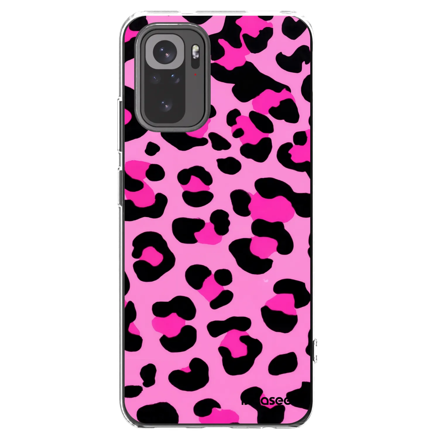 Picasee Xiaomi Redmi Note 10S Hülle - Transparentes Silikon - Pink Tiger