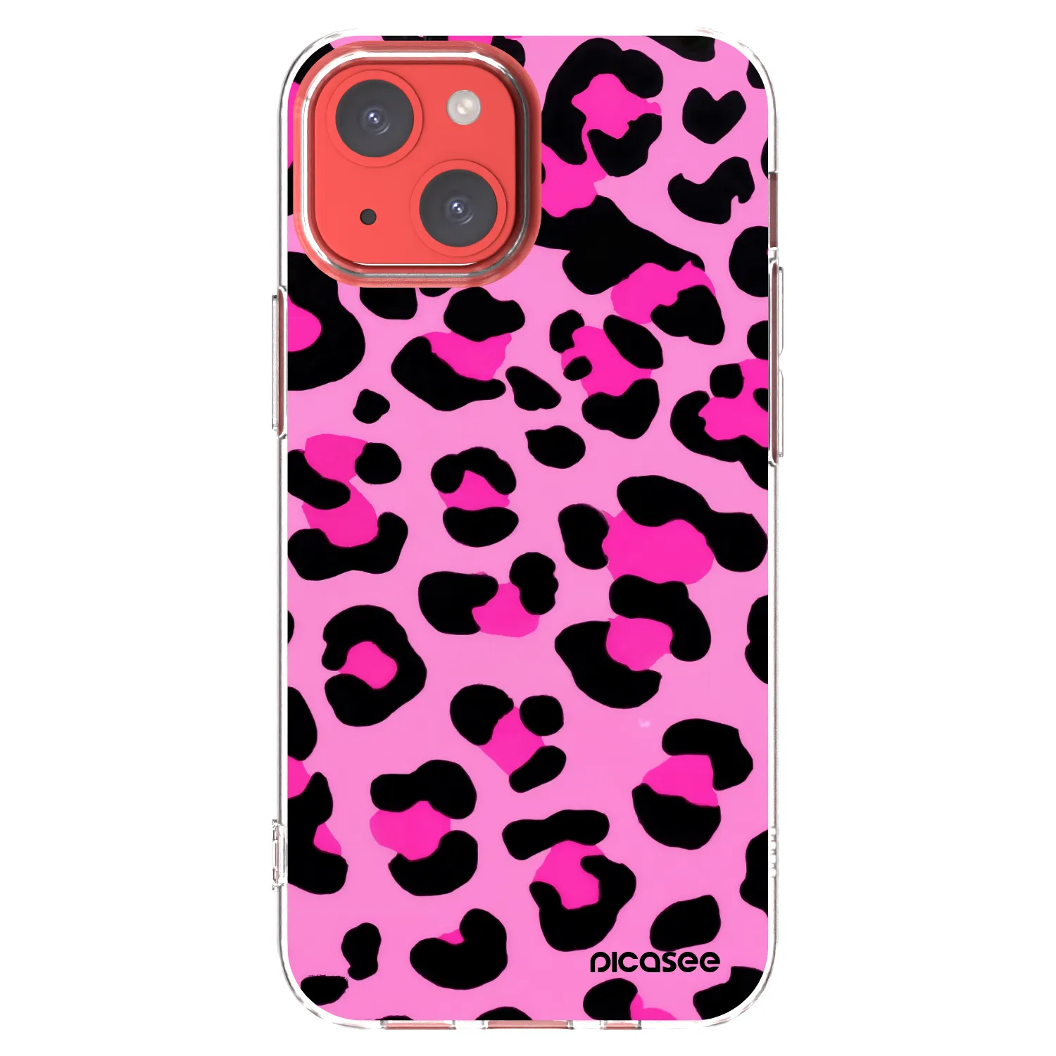 Picasee Apple iPhone 13 mini Hülle - Transparentes Silikon - Pink Tiger