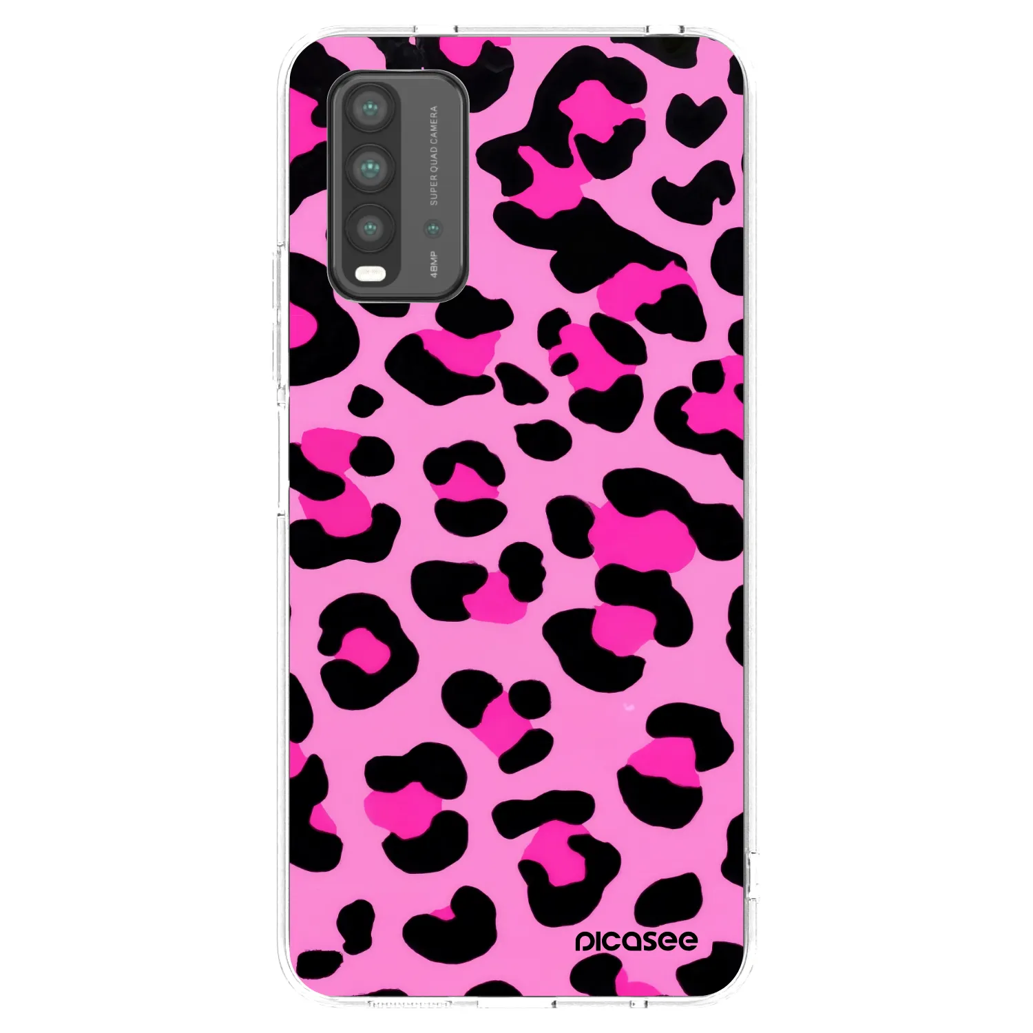 Picasee Xiaomi Redmi 9T Hülle - Transparentes Silikon - Pink Tiger