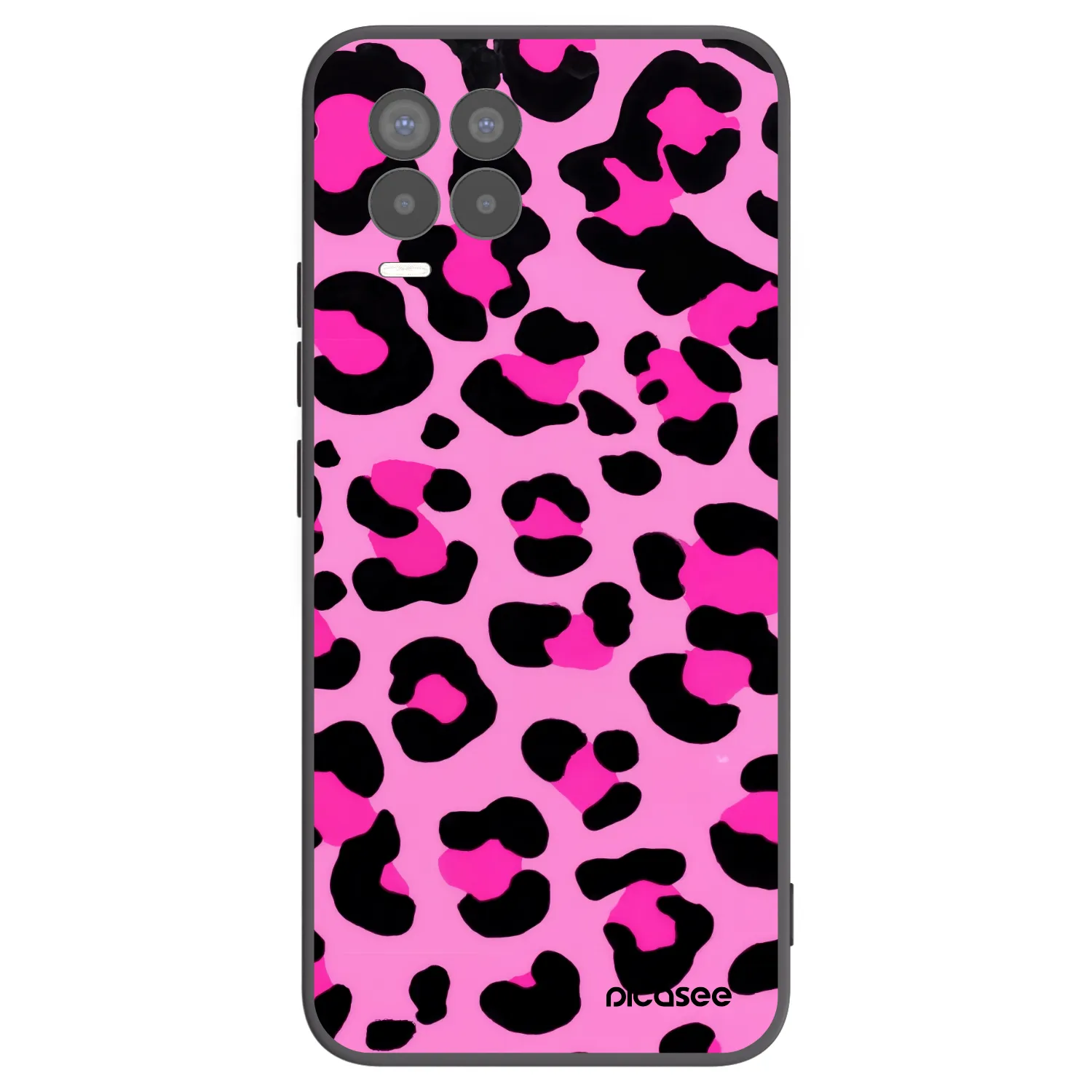 Picasee Realme 8 Pro Hülle - Schwarzes Silikon - Pink Tiger