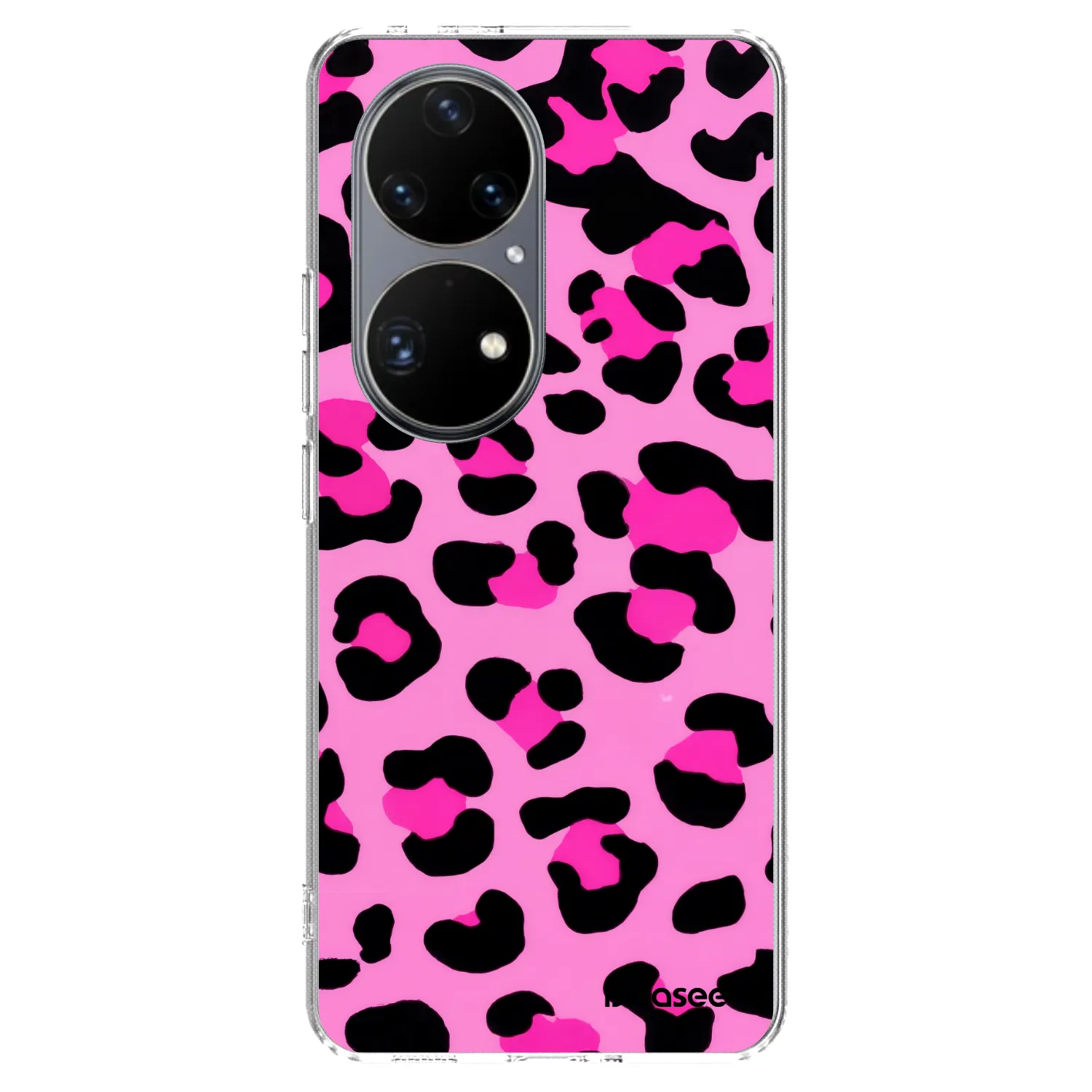 Picasee Huawei P50 Hülle - Transparentes Silikon - Pink Tiger