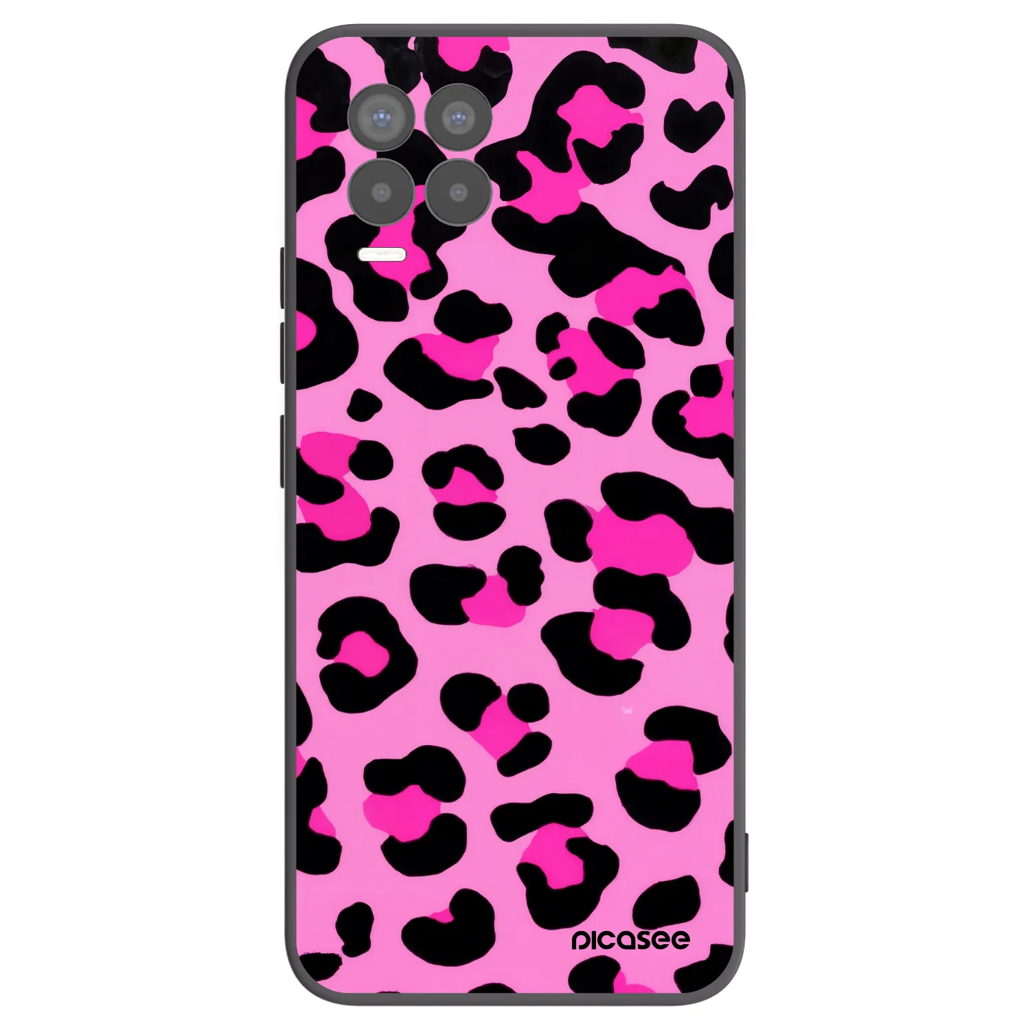 Picasee Realme 8 4G Hülle - Schwarzes Silikon - Pink Tiger