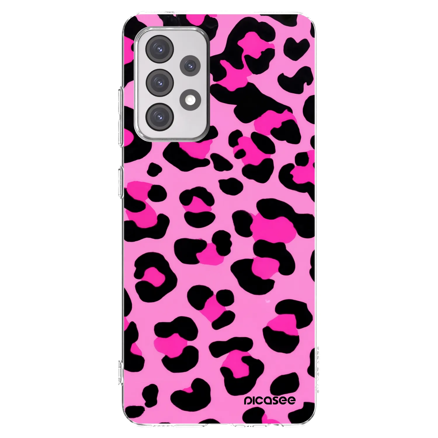 Picasee Samsung Galaxy A52s 5G A528B Hülle - Transparentes Silikon - Pink Tiger