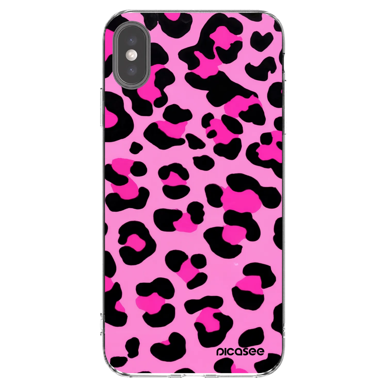 Picasee Apple iPhone XS Max Hülle - Transparentes Silikon - Pink Tiger