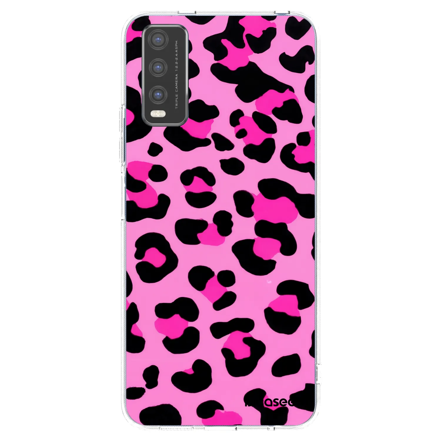 Picasee Vivo Y20s Hülle - Transparentes Silikon - Pink Tiger