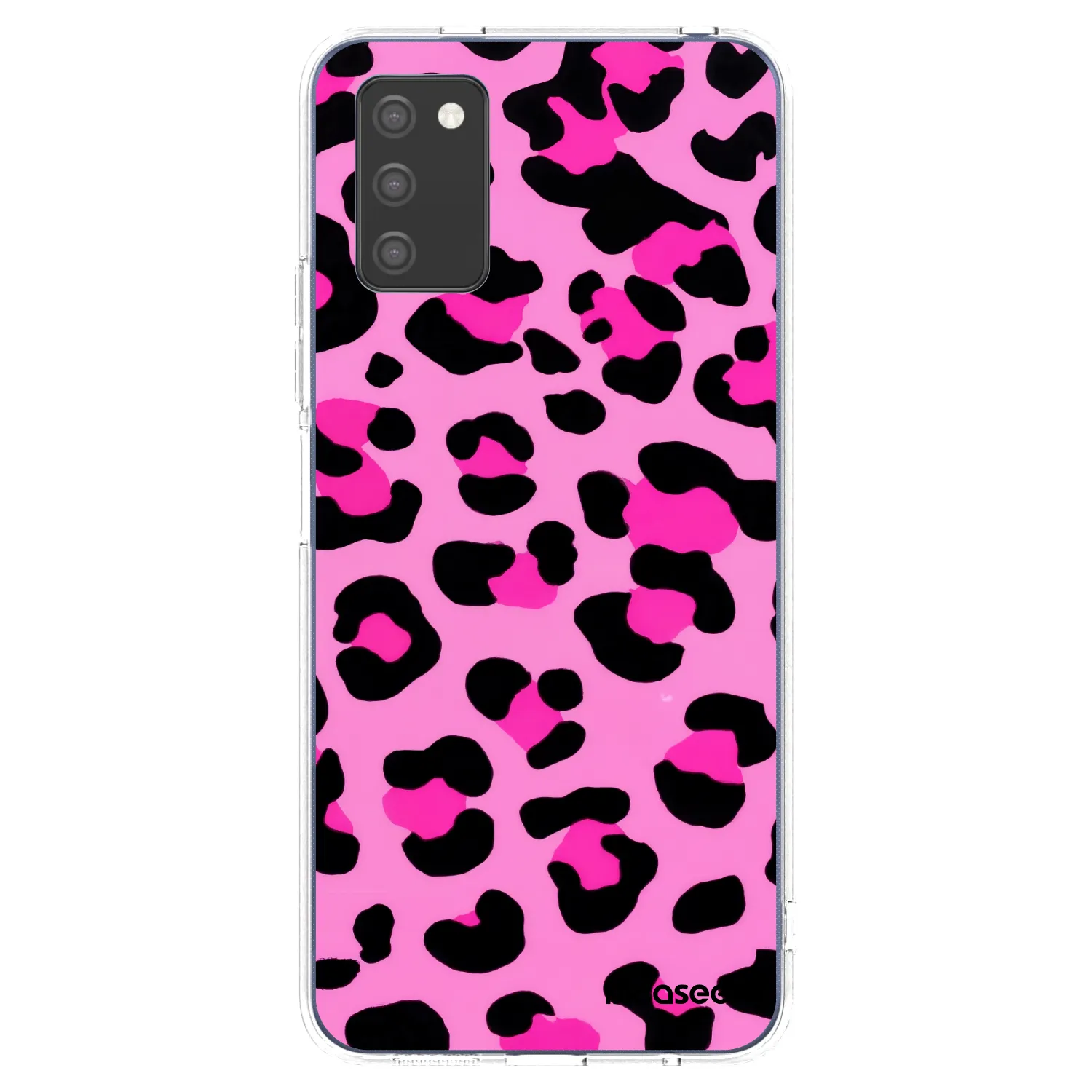 Picasee Samsung Galaxy A03s A037G Hülle - Transparentes Silikon - Pink Tiger