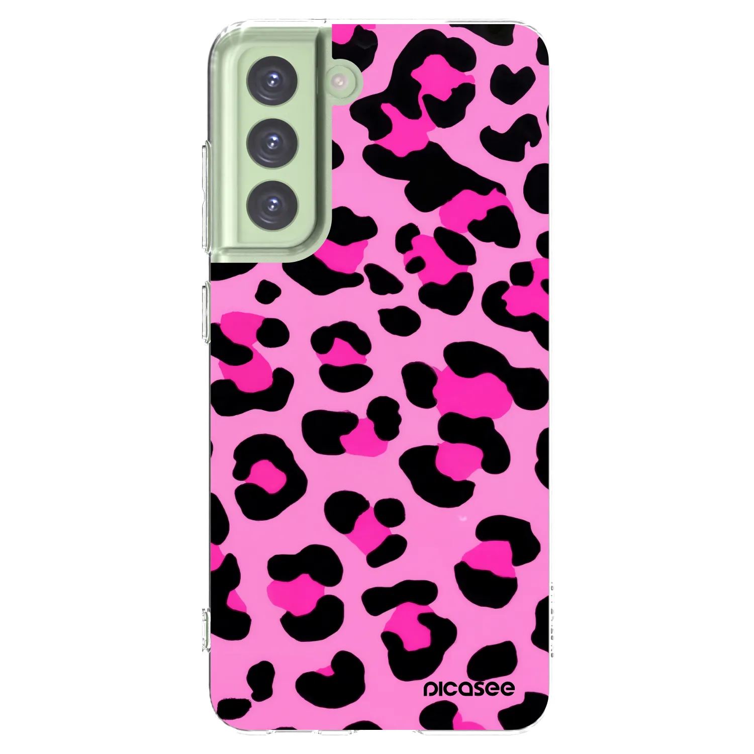 Picasee Samsung Galaxy S21 FE 5G Hülle - Transparentes Silikon - Pink Tiger