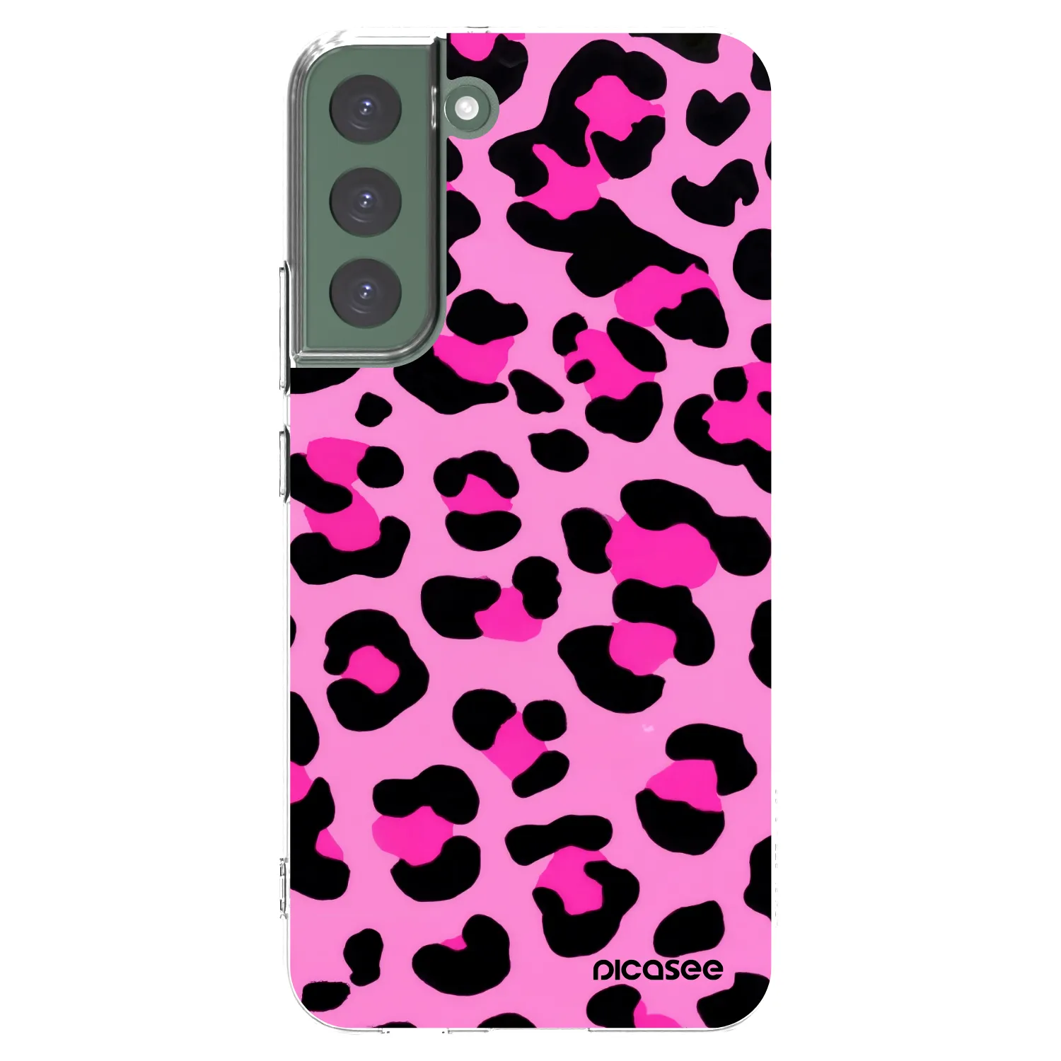 Picasee Samsung Galaxy S22+ 5G Hülle - Transparentes Silikon - Pink Tiger